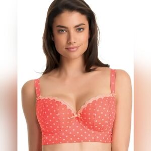 Freya Coral Patsy Padded Mid Line Long Line Underwire Bra Style1222 34F